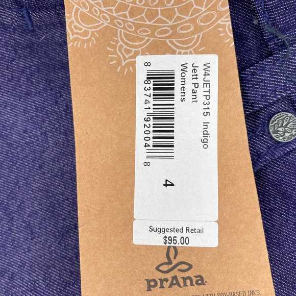 prAna Indigo Jett Pant Low Rise Fitted Ombre Ankle Jeans Size 4 27" Waist - Picture 10 of 14